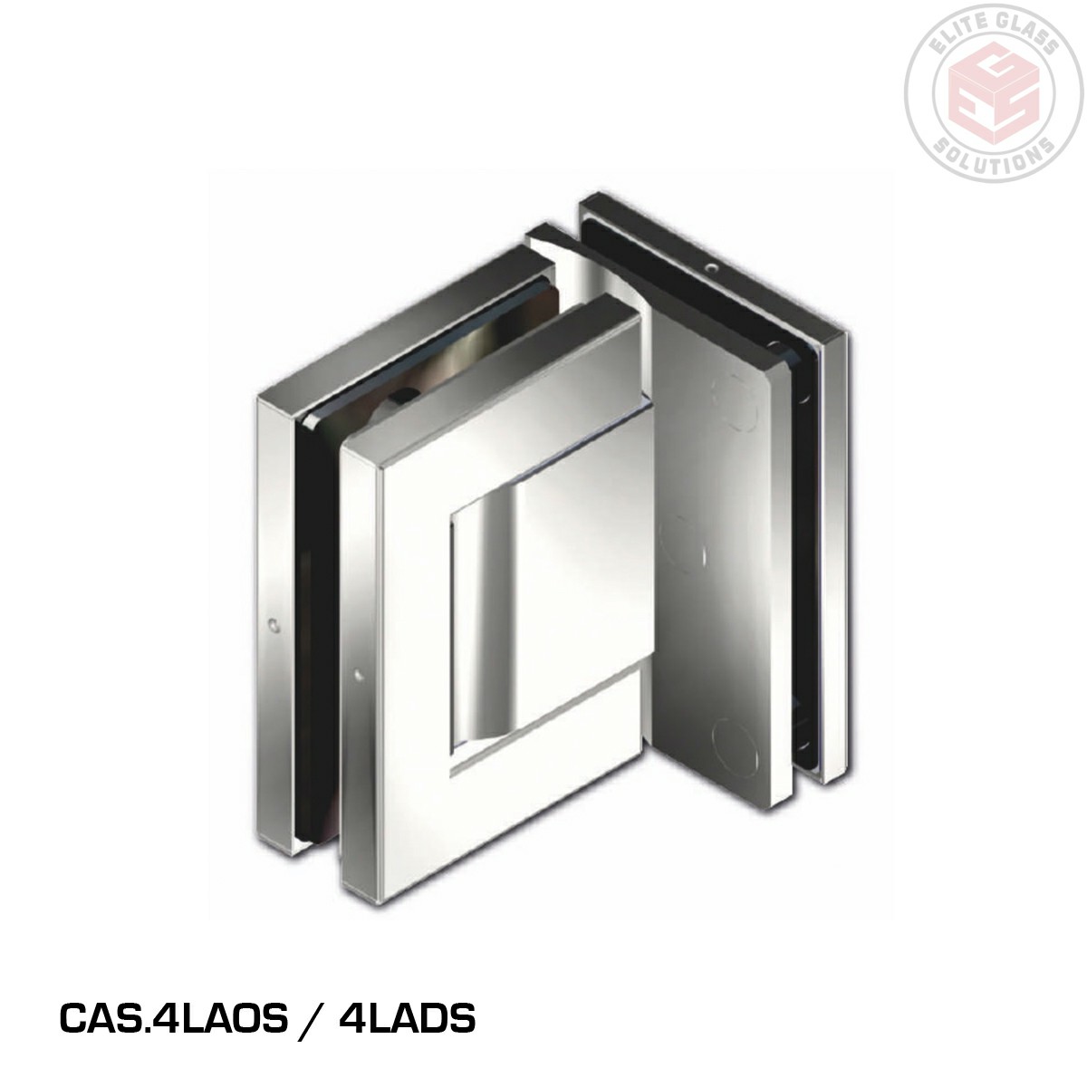 LATUS Hydraulic  90 Degree Glass to Glass Hinge - Satin Stainless Steel